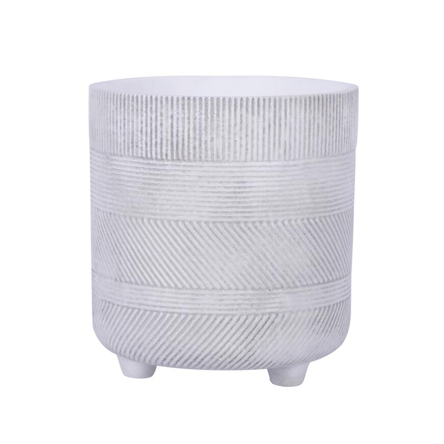 E-shop Kvetináč lc5006 biely 19.5x21 cm