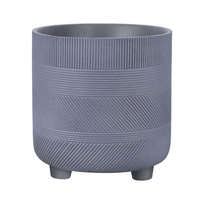 E-shop Kvetináč lc5006 sivý 19.5x21 cm