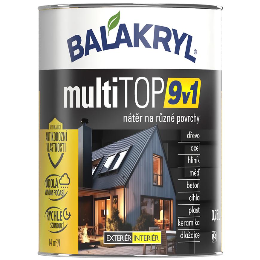 E-shop Balakryl Multitop 9v1 RAL 9003 Signálna Biela 0.75l