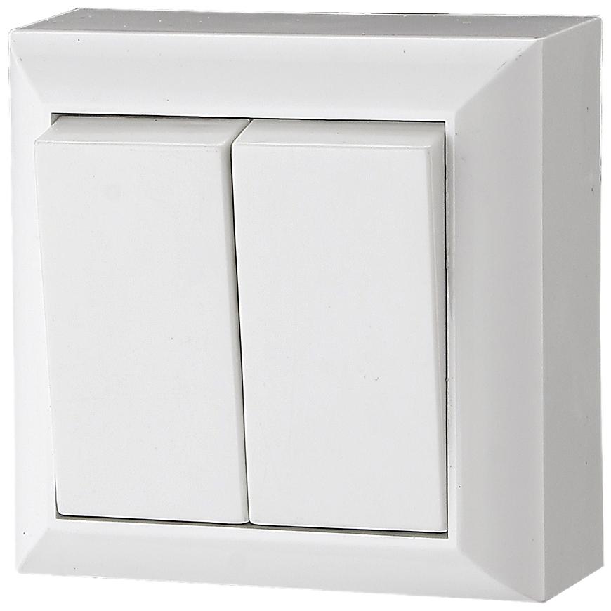 Spínač sviečok IP20 GAO white 20454