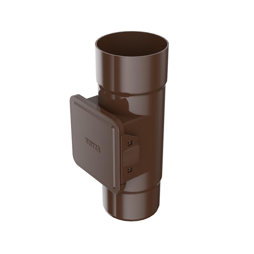 Lapač lístia s dvierkami pre plastové žľaby 110 mm