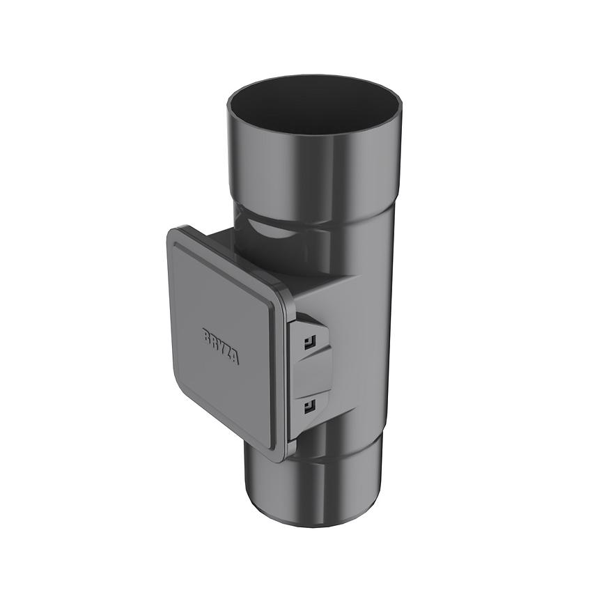 Lapač lístia s dvierkami pre plastové žľaby 110 mm