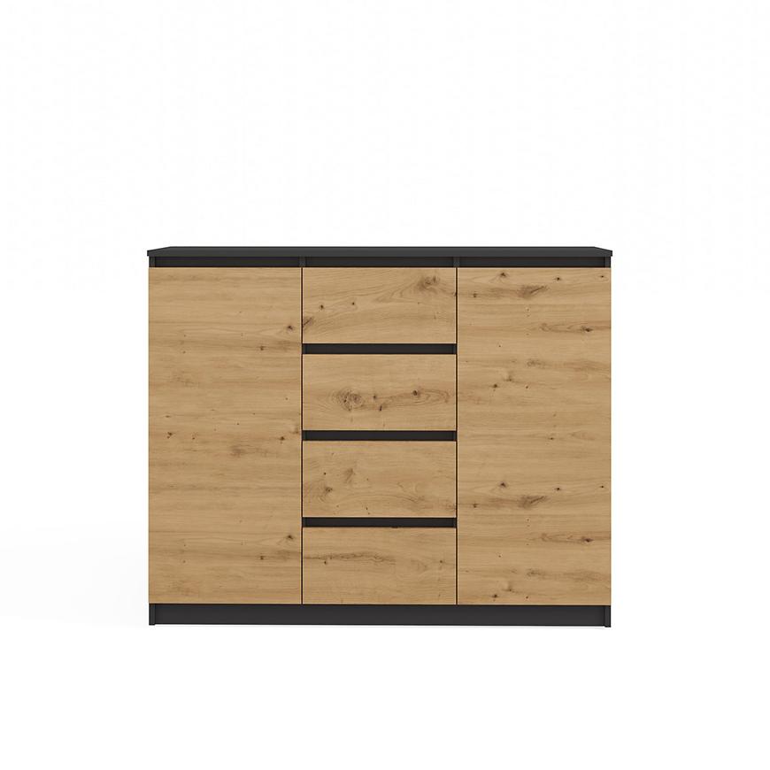 Komoda 2D4S Antracit/Artisan