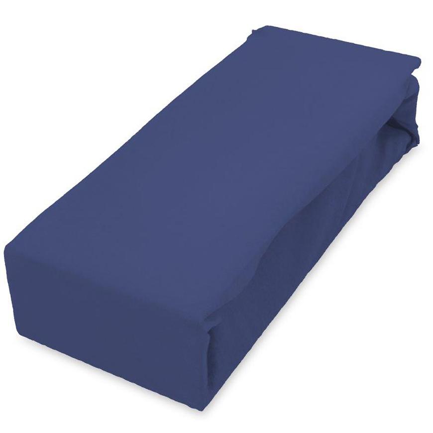 Plachta jersey s gumičkou 160x200 granátová
