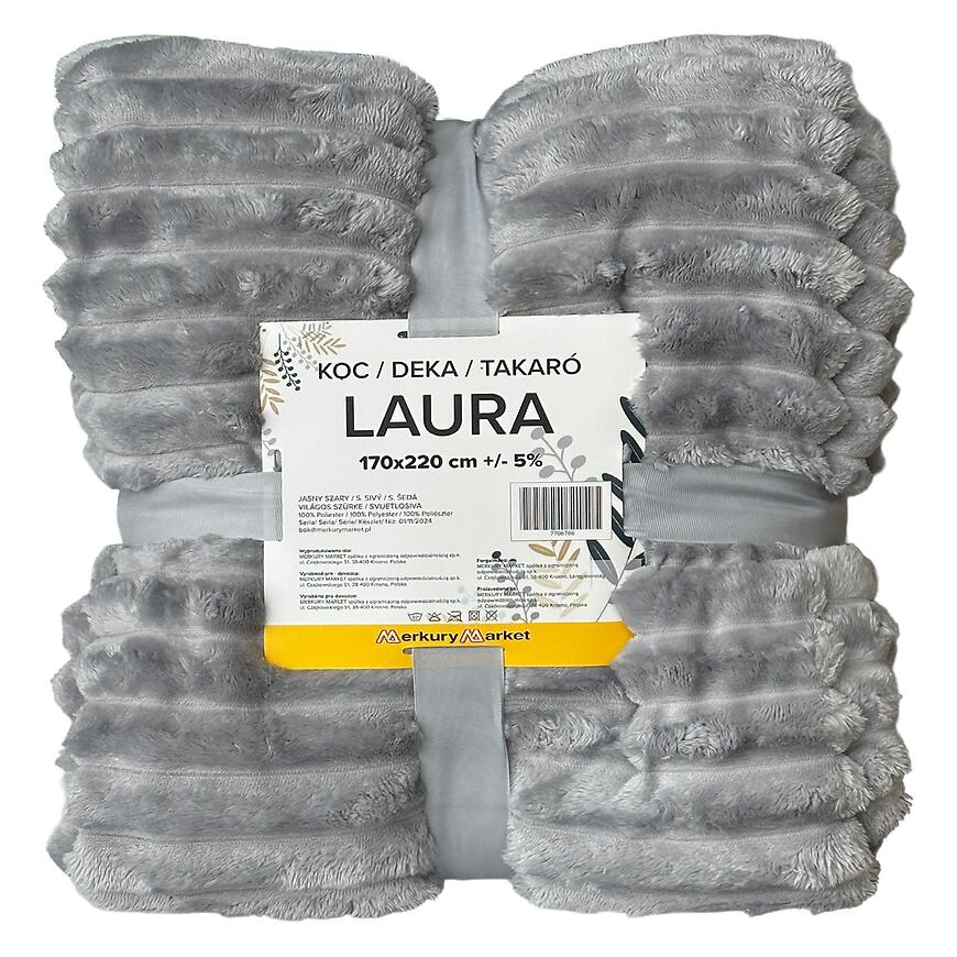 Deka Laura 170x220 cm 8 svetlosivá