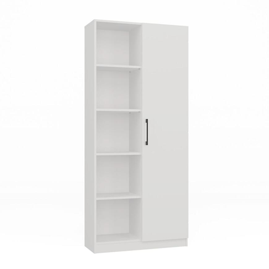 Regál 80cm Dvere Biel a