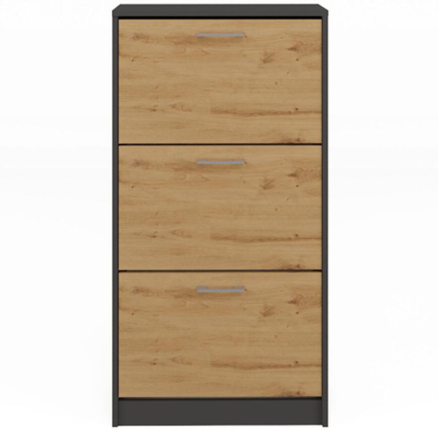 Skrinka na topánky Paula Antracit/Artisan