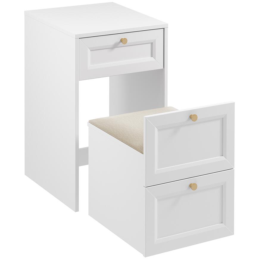 Toaletný stolík Ts Rel Biela