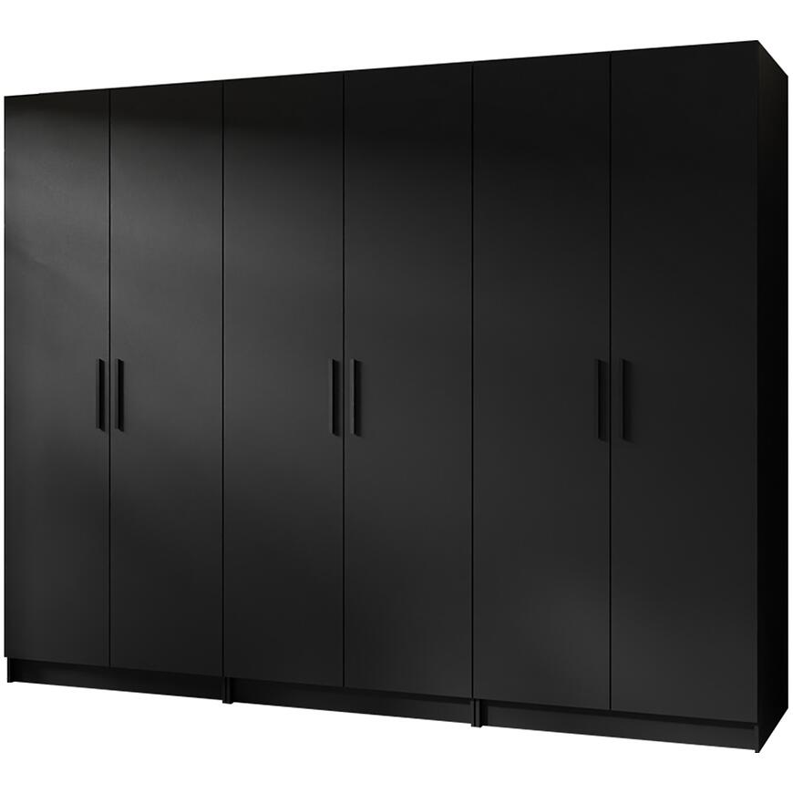 Skriňa X3 Gold 2d Čierna/Čierna