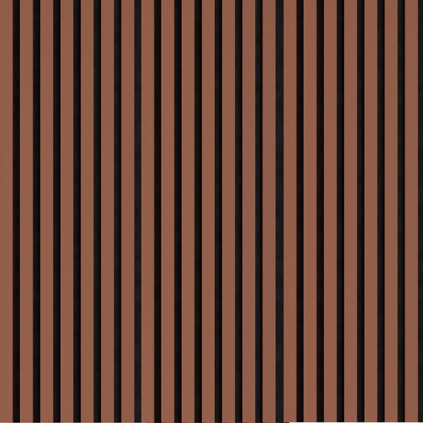 Akustické panely lamelové na plsti Mocca Mousse 30x265cm
