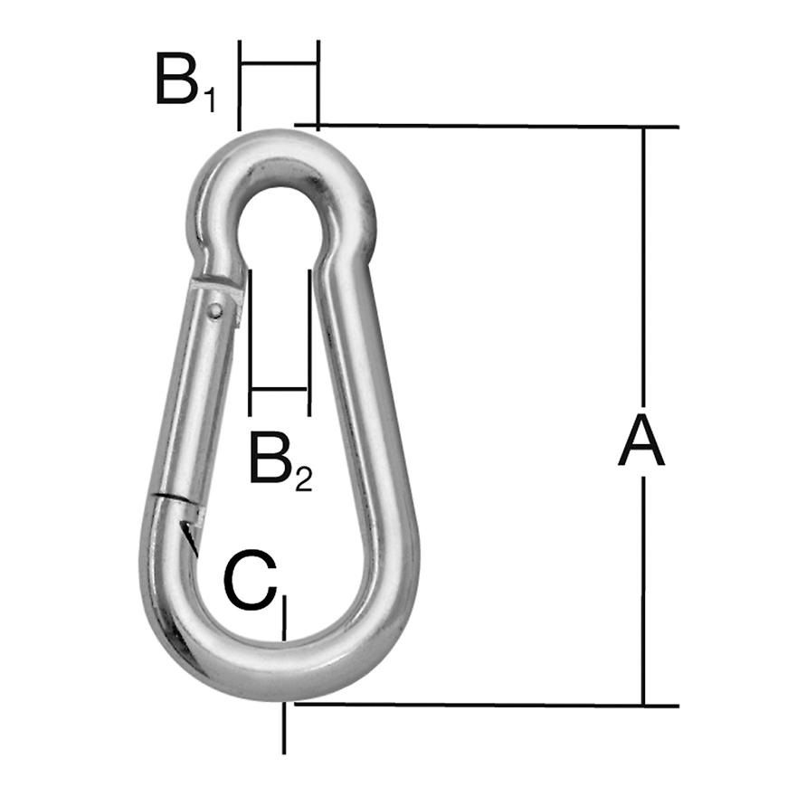 Hasičský hák 120x11 mm pozink