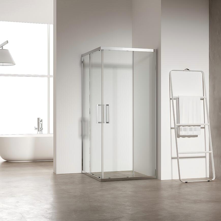 Sprchový kút Atlas 90x90x210 chróm
