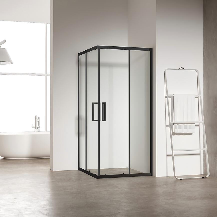 Sprchový kút Atlas 90x90x210 black