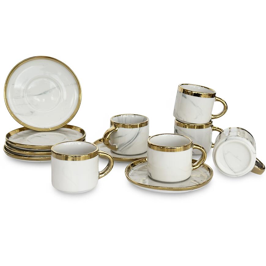 E-shop Kávový servis Marble 12 ks 684936