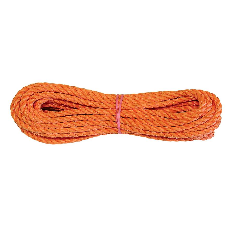 Oranžové krútené lanko, 4 mm, 20 metrov