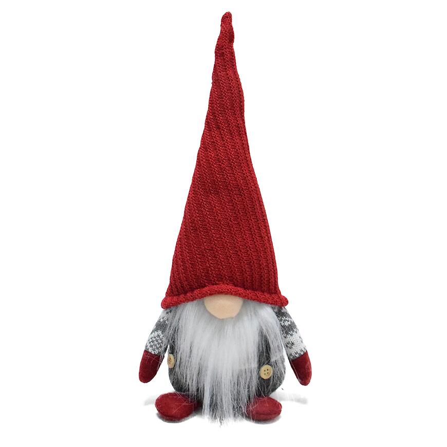 Škriatok červeno-sivý 39 cm 103hy259268-15