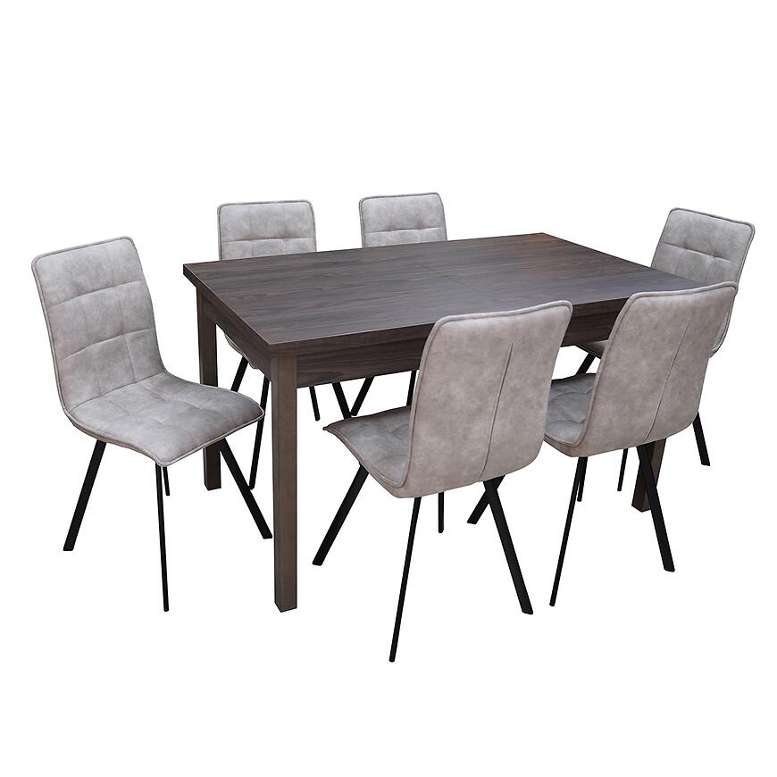 Jedálenská zostava1+6 Mamba dub windmill dark