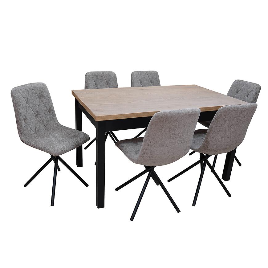 Jedálenská zostava1+6 Justi cremona/čierna