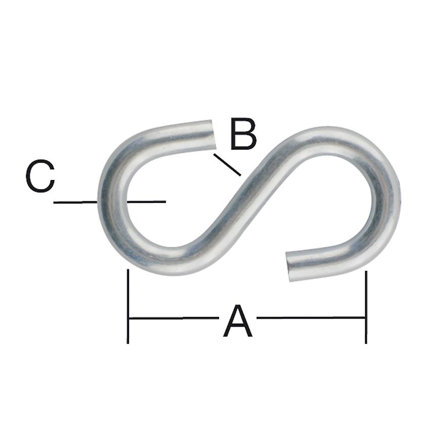 Závlačka pozinkovaná 19x4x3mm, 12 ks