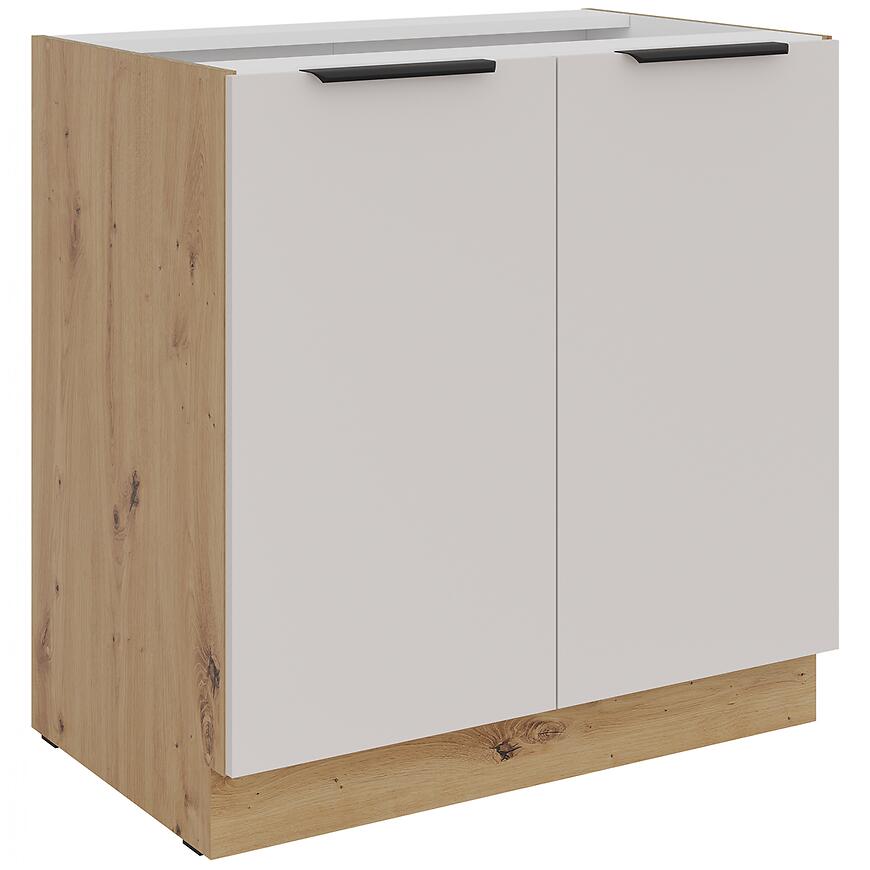 Kuchynská skrinka Solea cashmere/artisan 80D 2F BB