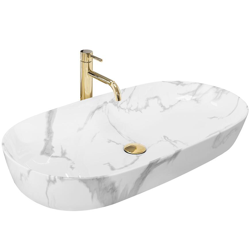 Umývadlo na dosku Cleo 81 Marmo Shiny