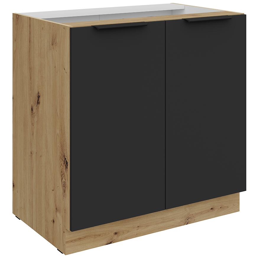 Kuchynská skrinka Aria-Bl/Ar Anti Fingerprint 80d 2f Bb