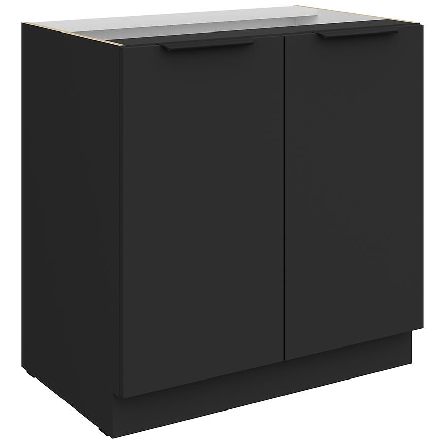 Kuchynská skrinka Aria-Bl/Bl Anti Fingerprint 80d 2f Bb