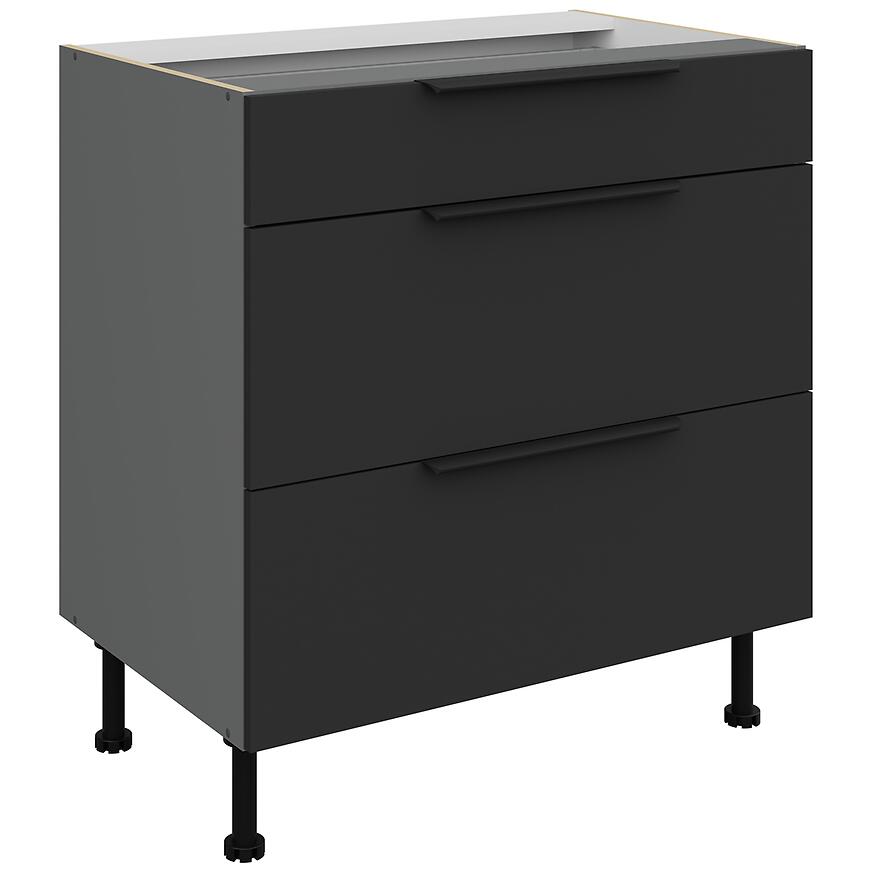 Kuchynská skrinka Aria-Bl/Ant Anti Fingerprint 80d 3s Bb