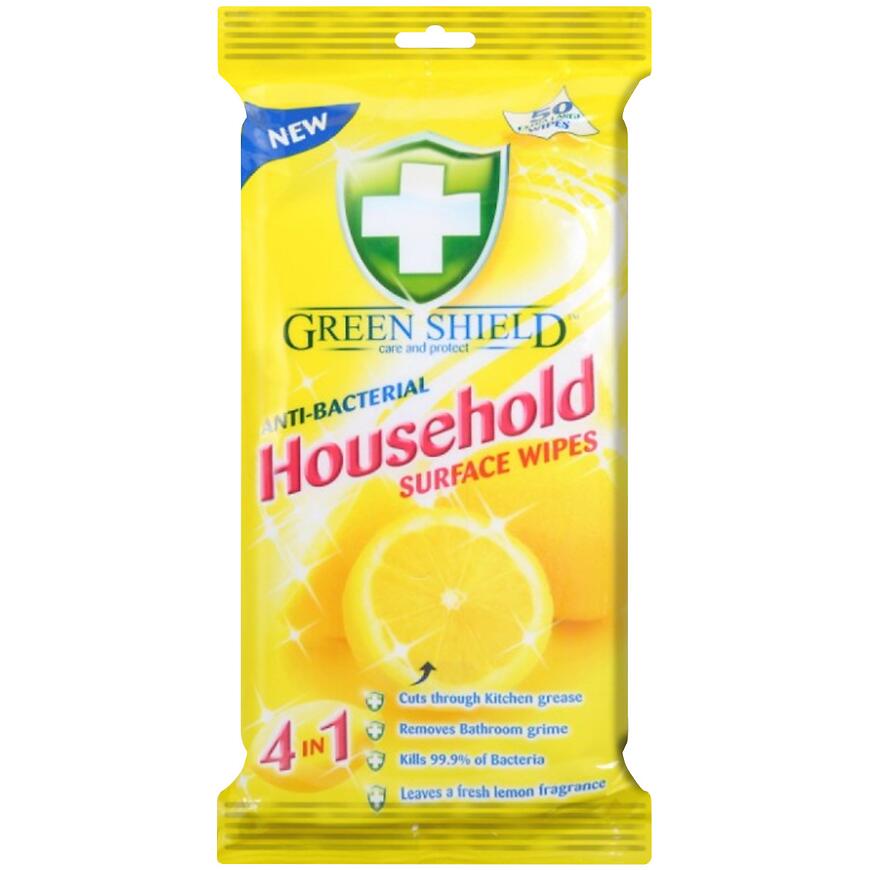 Obrúsky úkl. Green Shield antibakteriálne 50 ks
