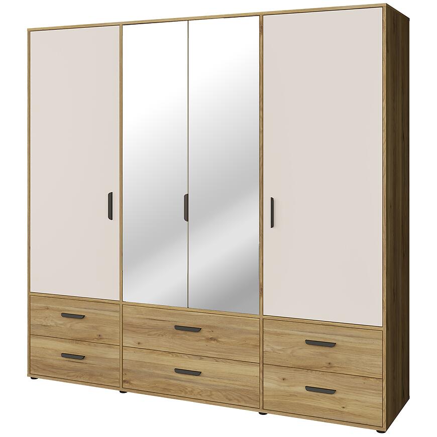 Skriňa Mokkaro Moks846-M802 2d2lud6sz Piesok/Dub Mauvella