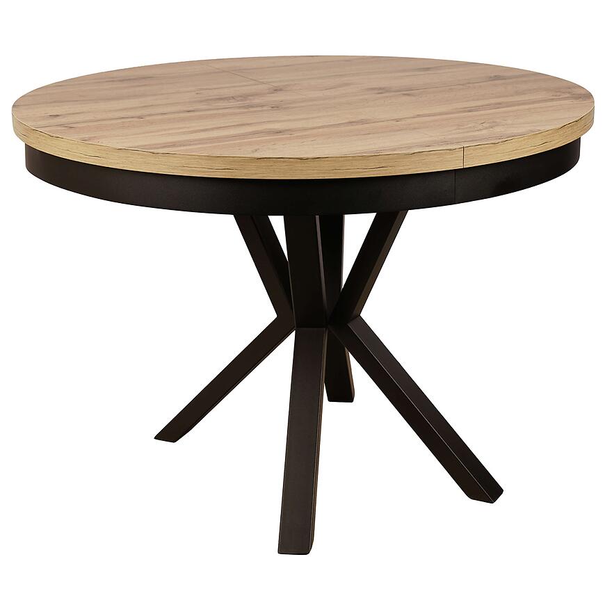 Stôl St-42 110+50 Dub Wotan/Čierna -Kovová noha