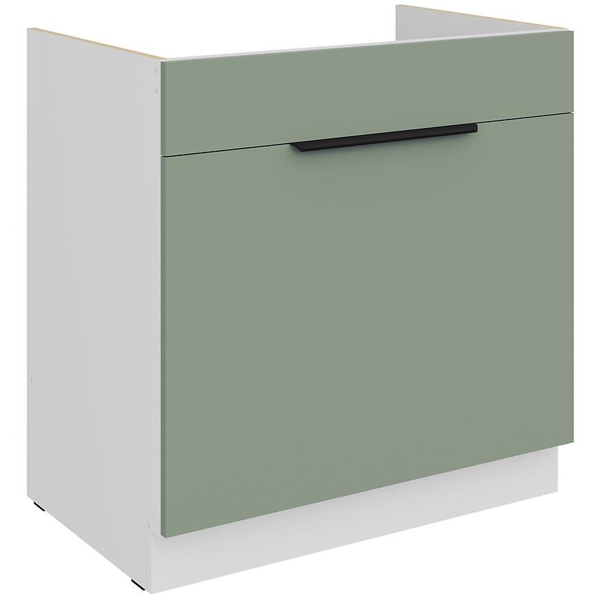 Kuchynská skrinka Aria-Sa/Wh Anti Fingerprint 80zl 1s Bb