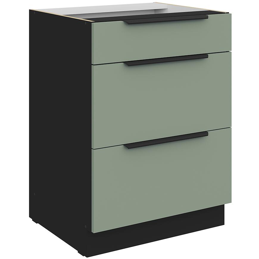 Kuchynská skrinka Aria-Sa/Bl Anti Fingerprint 60d 3s Bb