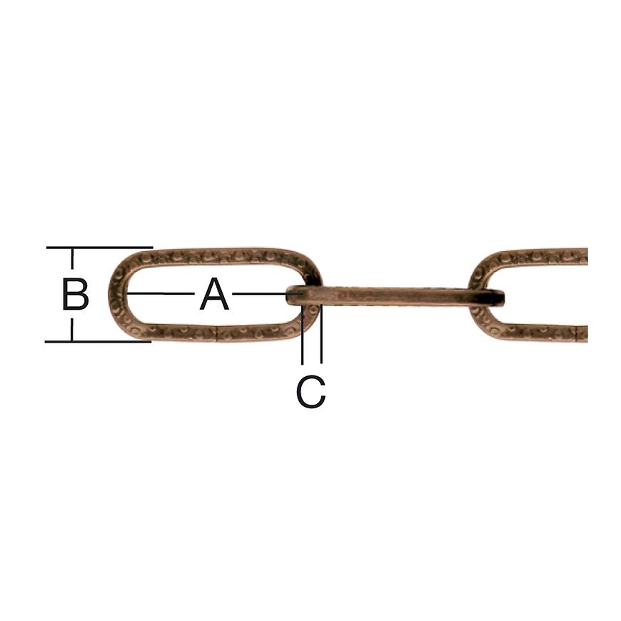 Dekoratívna Reťaz Oxidovaná – Priemer 2 mm - Tovar na Mieru