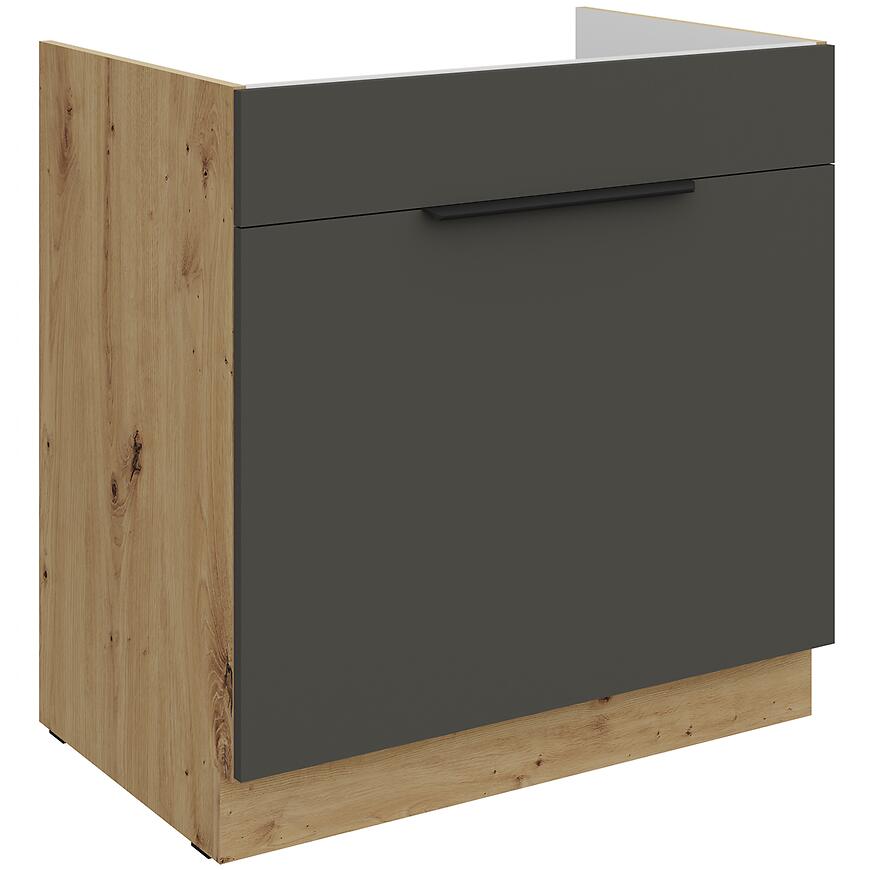 Kuchynská skrinka Aria-Gr/Ar Anti Fingerprint 80zl 1s Bb