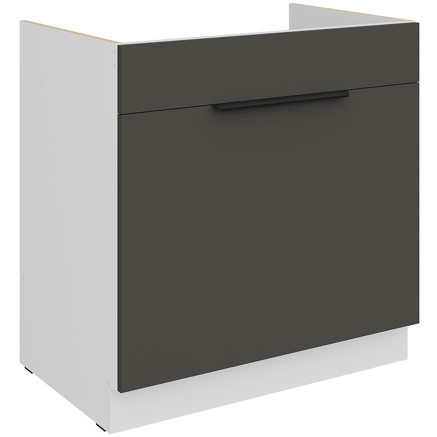 Kuchynská skrinka Aria-Gr/Wh Anti Fingerprint 80zl 1s Bb