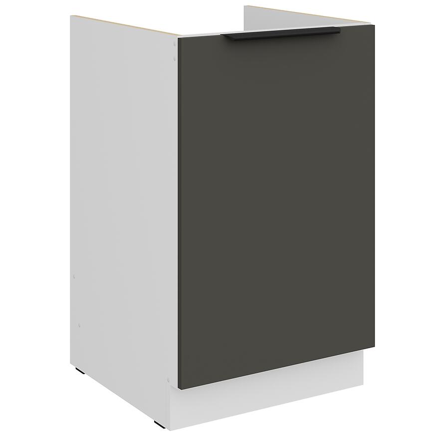 Kuchynská skrinka Aria-Gr/Wh Anti Fingerprint 50zl 1f Bb