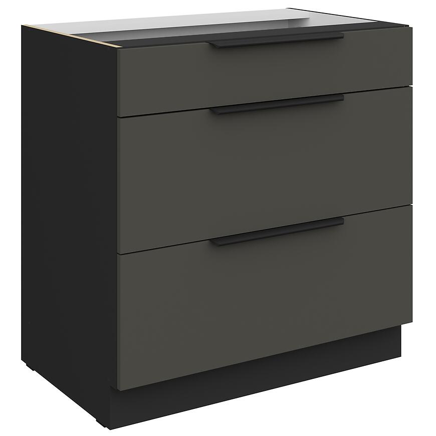 Kuchynská skrinka Aria-Gr/Bl Anti Fingerprint 80d 3s Bb