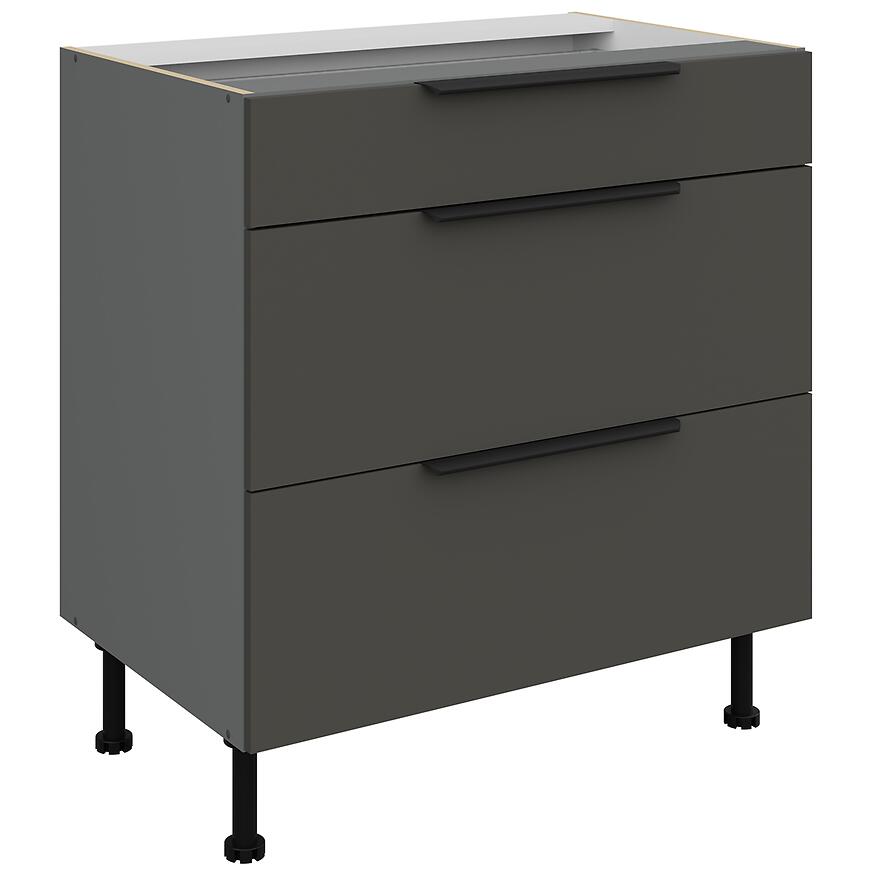 Kuchynská skrinka Aria-Gr/Ant Anti Fingerprint 80d 3s Bb