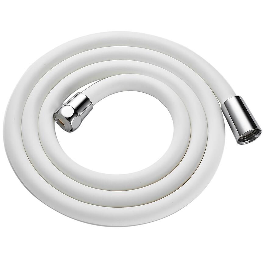 Sprchová hadica silikónová Fit White 150 cm biely