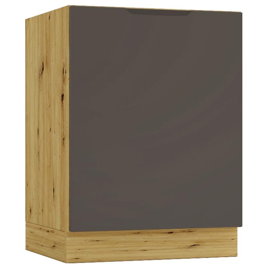 Kuchynská skrinka Cosmo Isabel D60pc P/L Mocca Grey/Dub Artisan