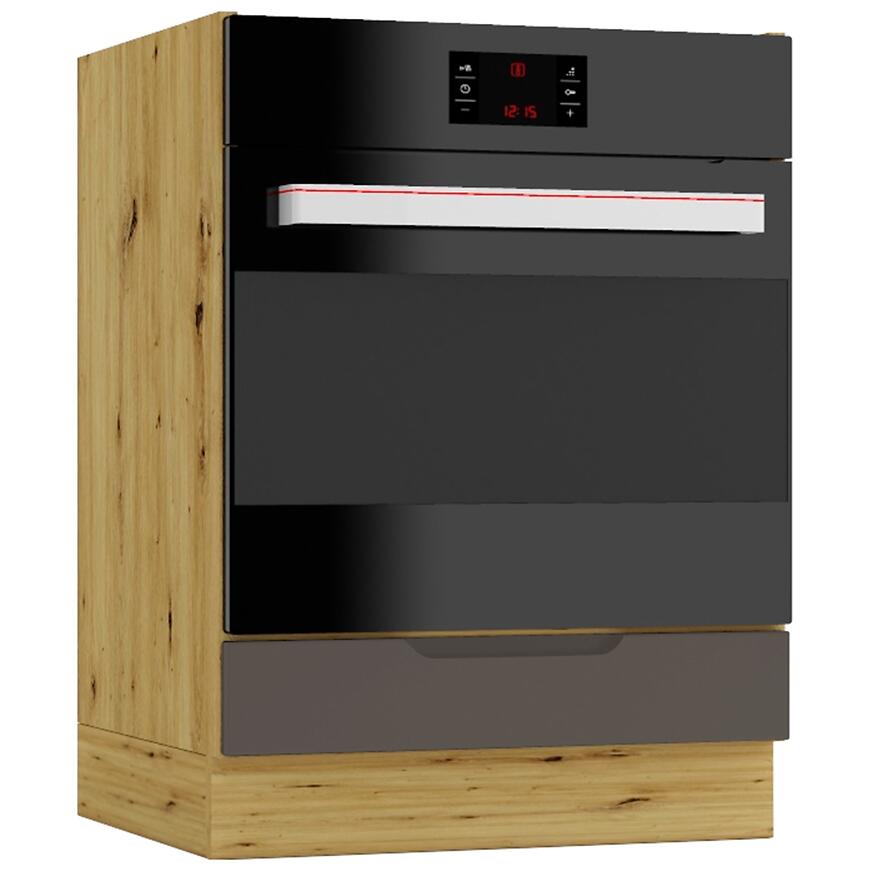 Kuchynská skrinka Cosmo Isabel Dk60 Mocca Grey/Dub Artisan