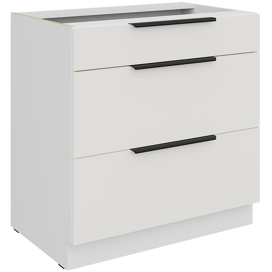 Kuchynská skrinka Aria-Wh/Wh Anti Fingerprint 80d 3s Bb