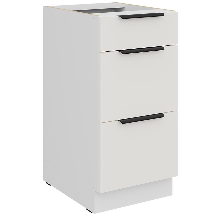 Kuchynská skrinka Aria-Wh/Wh Anti Fingerprint 40d 3s Bb