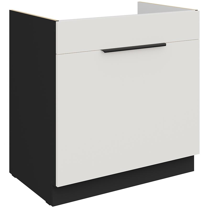 Kuchynská skrinka Aria-Wh/Bl Anti Fingerprint 80zl 1s Bb