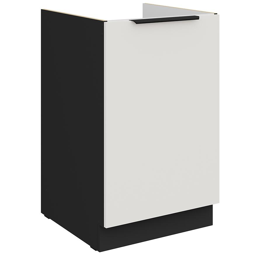 Kuchynská skrinka Aria-Wh/Bl Anti Fingerprint 50zl 1f Bb