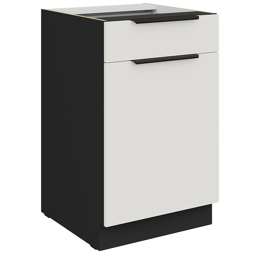 Kuchynská skrinka Aria-Wh/Bl Anti Fingerprint 50d 1f 1s Bb