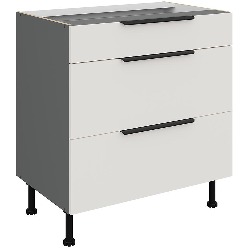 Kuchynská skrinka Aria-Wh/Ant Anti Fingerprint 80d 3s Bb