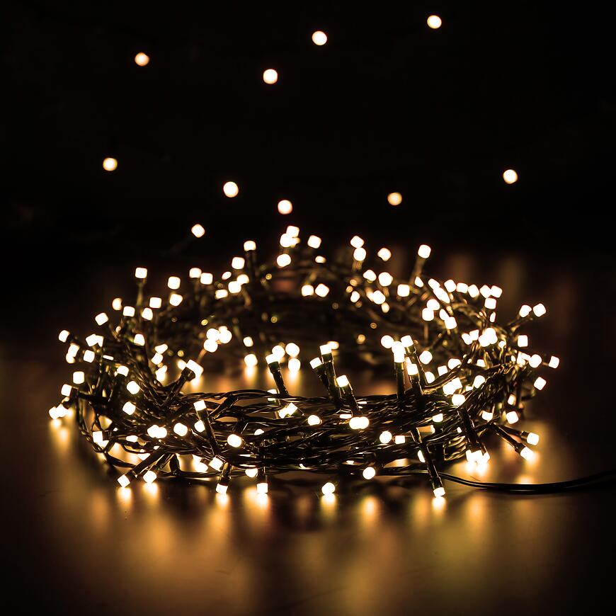 Vianočné svetielka LED 200l vonkajšie s programátorom a časovačom 13/25/LED/ww+m