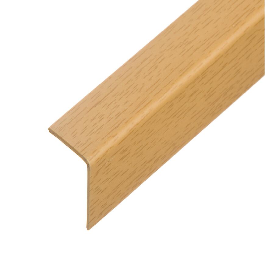 E-shop Uholník PVC 20x20 svetlý dub 2.75m